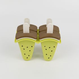1pc Homemade Fruit Popsicles Molds; Ice Pop Molds; Easy Release Ice Cream Popsicle Molds; Reusable Popsicle Molds; BPA Free (Color: Kiwifruit)